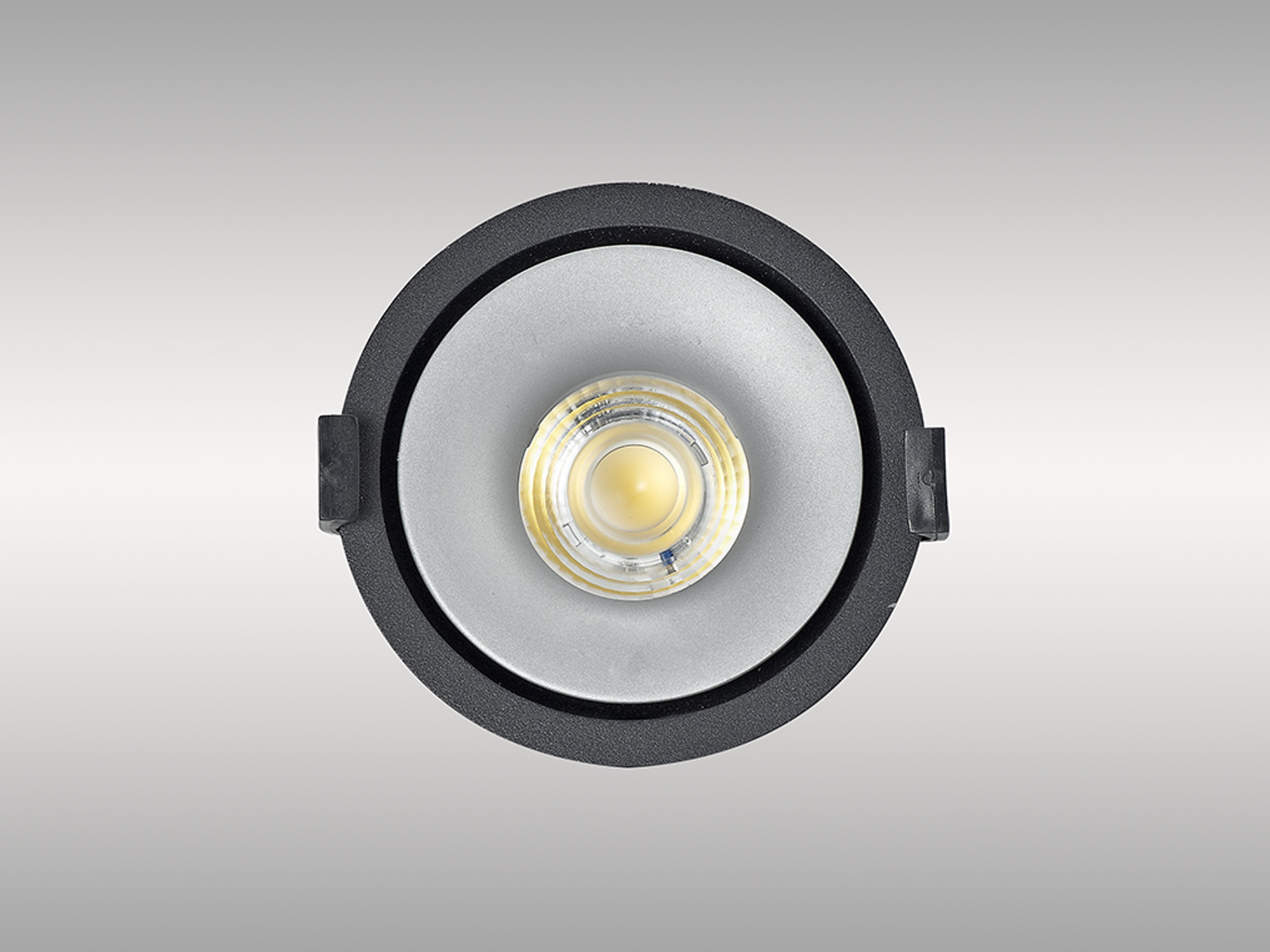 Bolor 9 Tridonic Powered 9W 3000K 840lm 24° CRI>90 LED Engine Black/Silver Fixed Recessed Spotlight, IP20 DM202062  Dlux Bolor 9